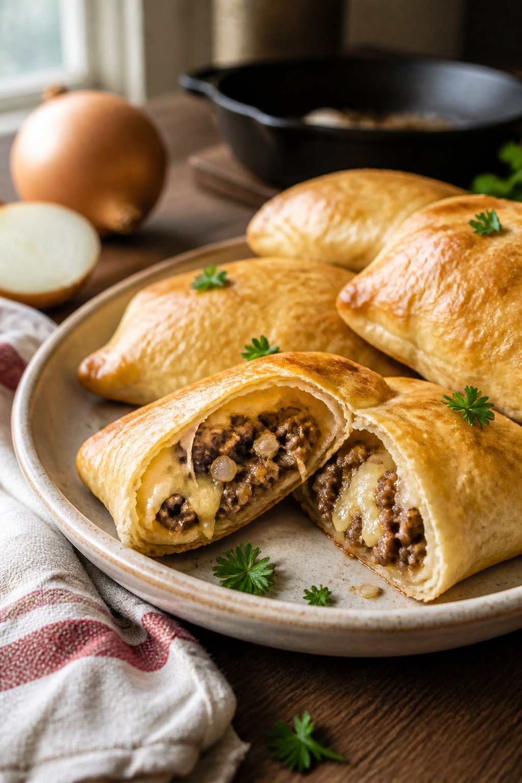 Alabama Hot Pockets Recipe close-up, ready to serve
