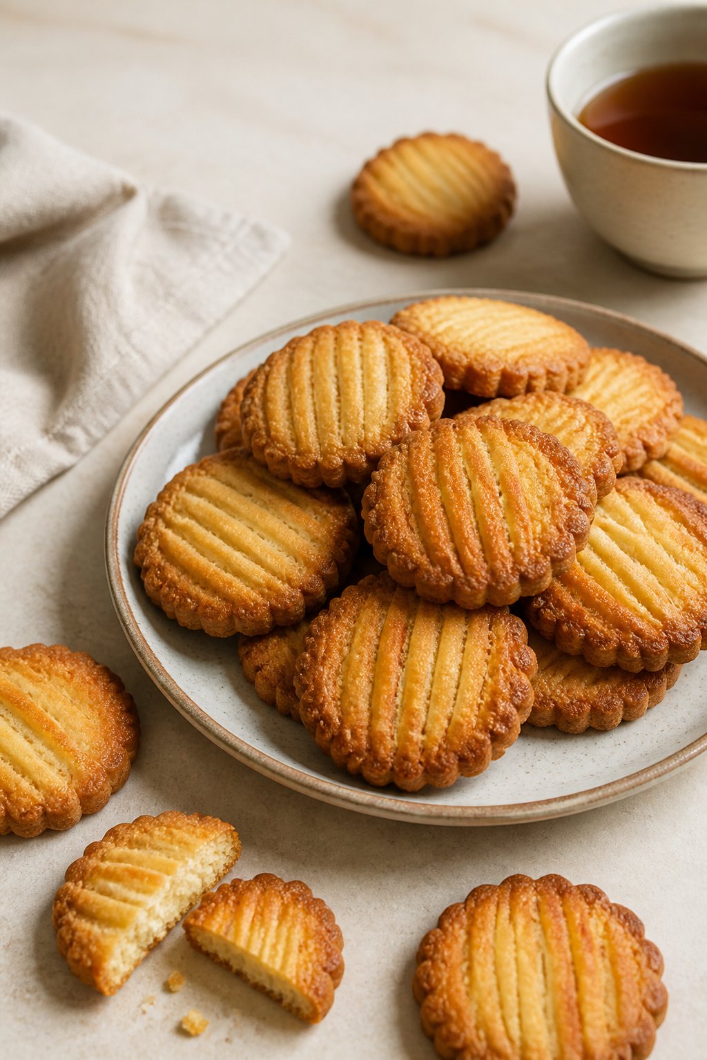 Bordeaux Cookies Recipe close-up, ready to serve