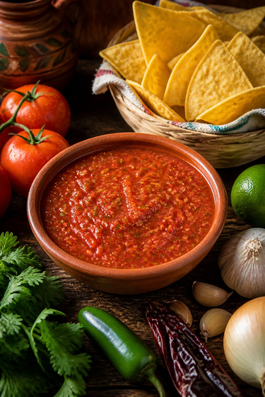 El Fenix Salsa Recipe close-up, ready to serve