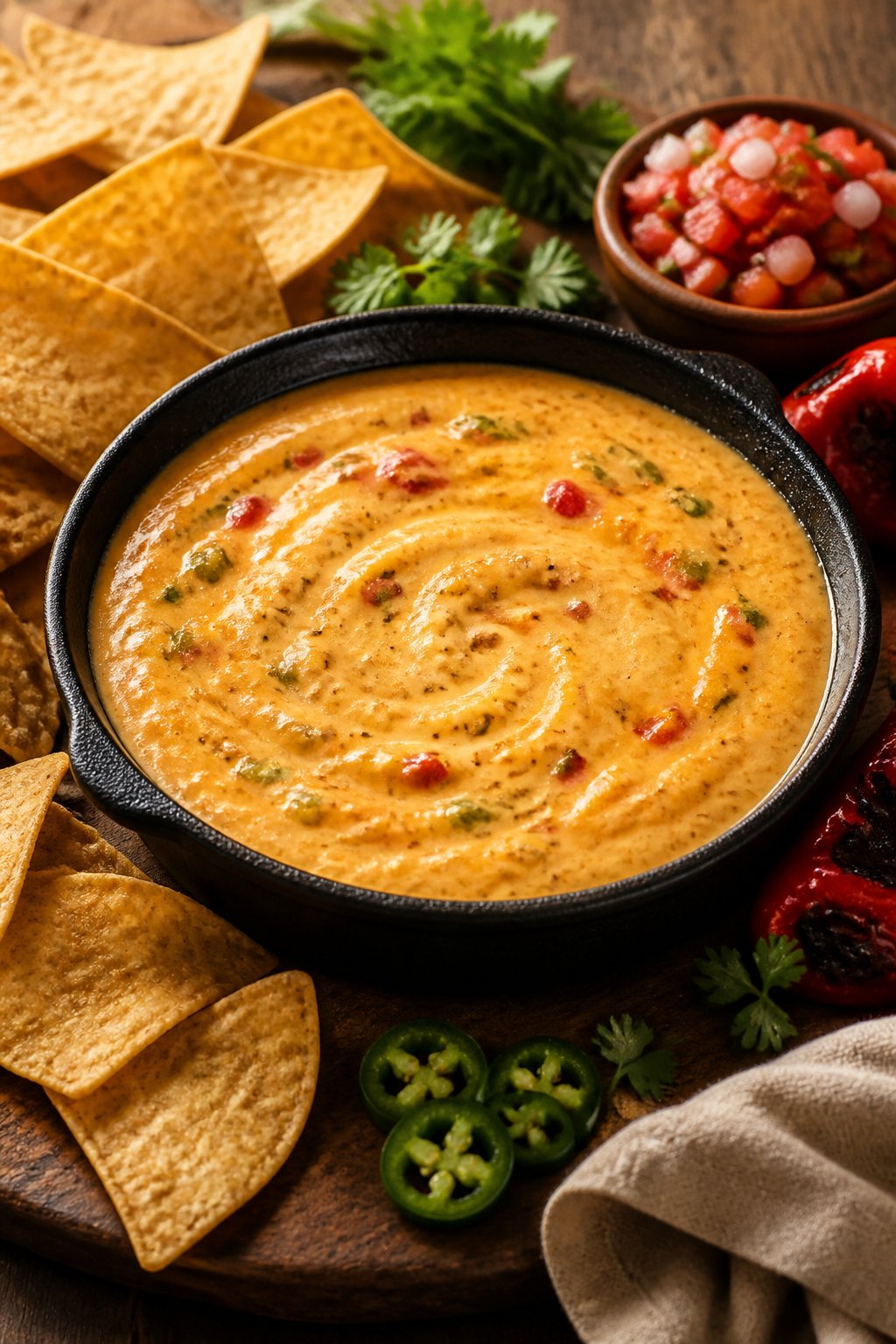Fuego Queso Recipe close-up, ready to serve