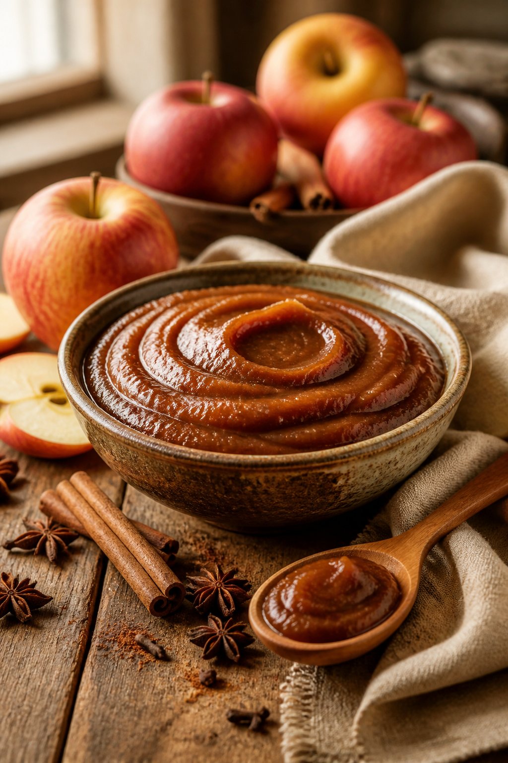 Lucilles Apple Butter Recipe close-up, ready to serve