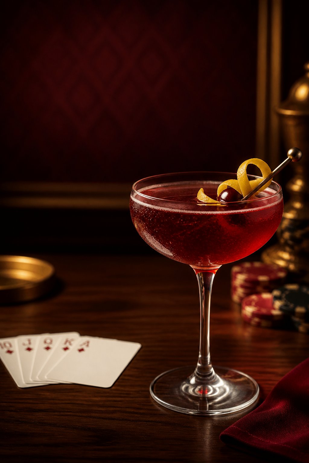 Royal Flush Drink Recipe close-up, ready to serve