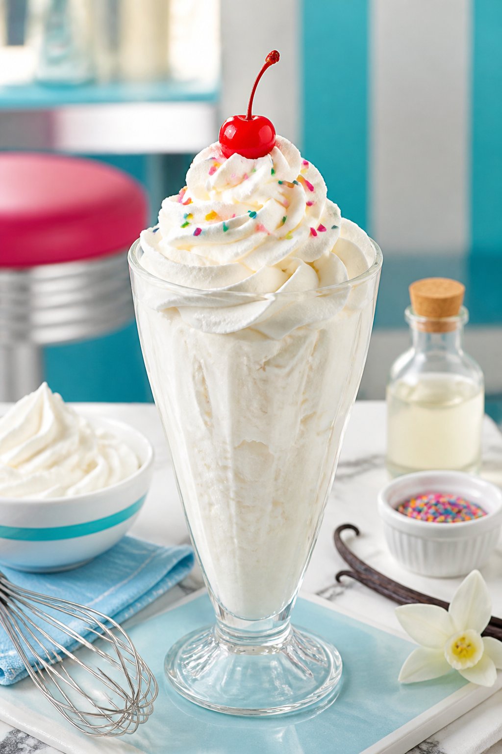 Sonic Whipped Cream Recipe close-up, ready to serve