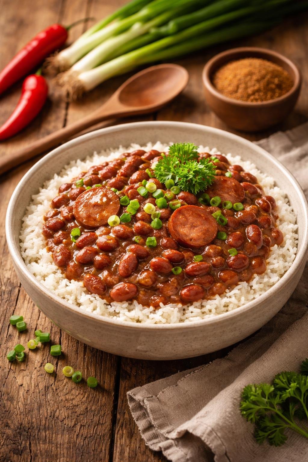 Cajun Ninja Red Beans And Rice