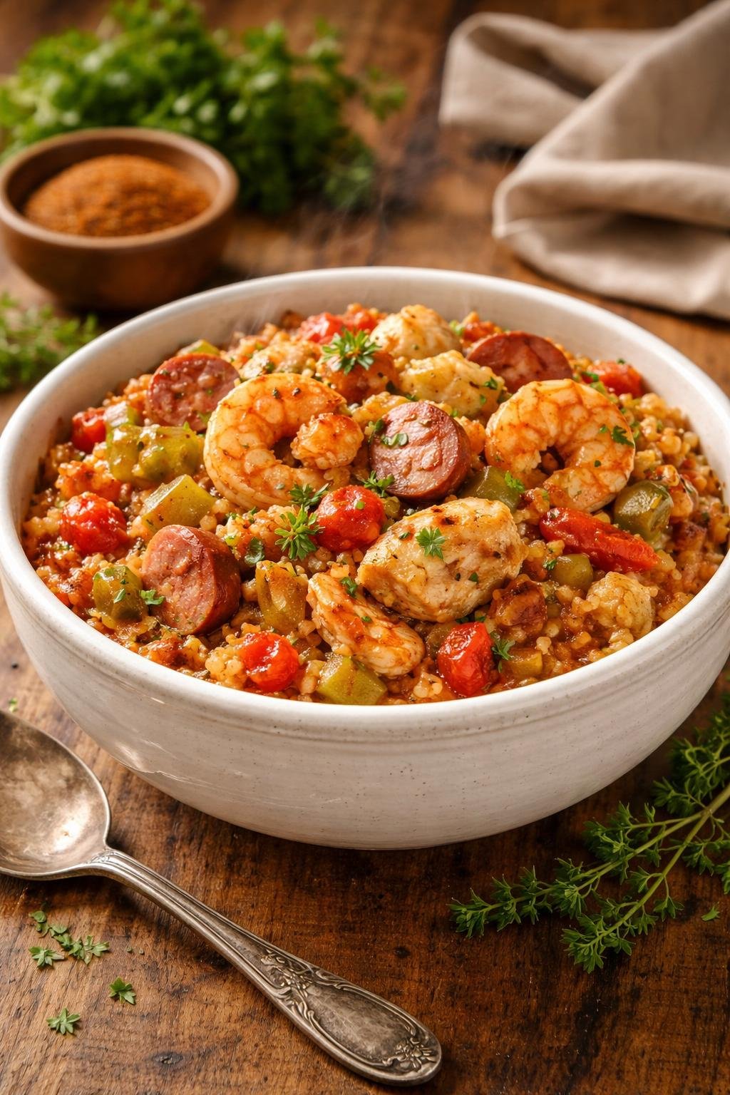 Justin Wilson Jambalaya 