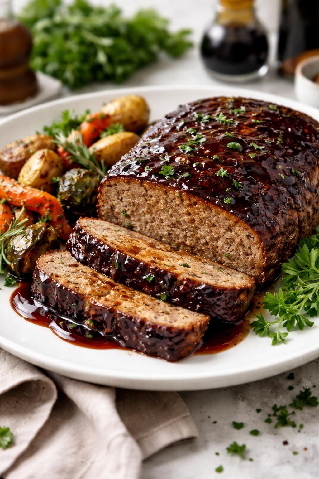 Bobby Flay Balsamic Meatloaf 