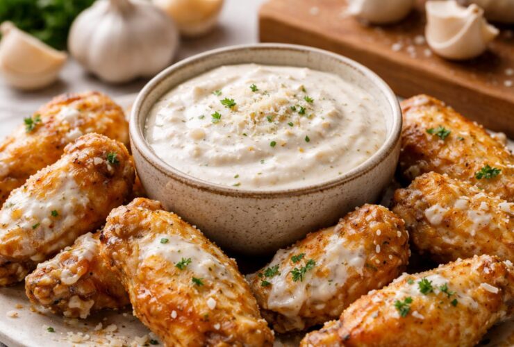 Creamy Garlic Parmesan Wing Sauce Recipe