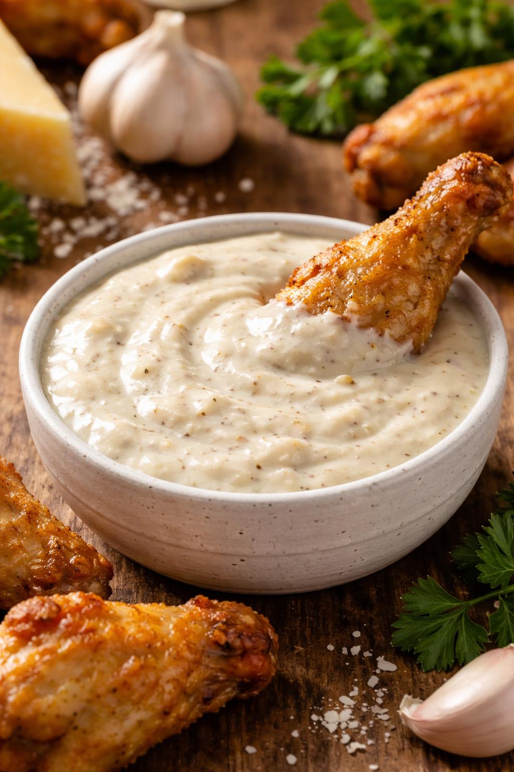 Creamy Garlic Parmesan Wing Sauce