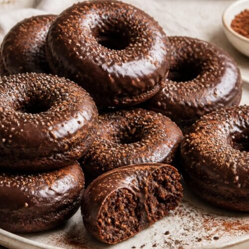 Baked Chocolate Chia Seed Donuts Recipe