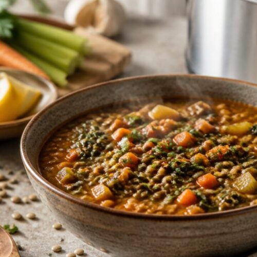 The Best Detox Crockpot Lentil Soup Recipe