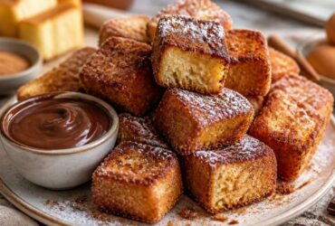 Chocolate Churro French Toast Bites Recipe
