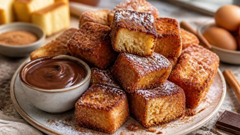 Chocolate Churro French Toast Bites Recipe