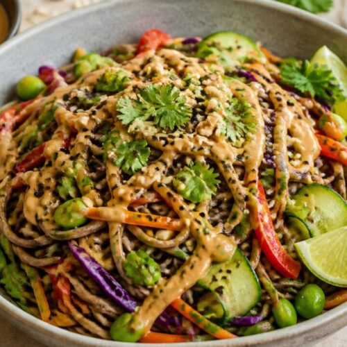 Peanut Soba Noodle Salad Recipe